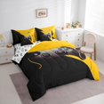 thumbnail image 3 of Manfei Boys Gaming Lover Twin Bedding Sets 7-Piece, Cartoon Game Console Bedding Comforter Set, Modern Gamepad Print Reversible Sheet Sets, Luxury Bedroom Decor, 3 of 7