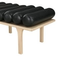 thumbnail image 4 of Meridian Furniture Landon Black Vegan Leather Bench, 4 of 9