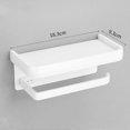 thumbnail image 1 of Soporte de papel higiénico de aleación de aluminio, montaje en pared, organizador de almacenamiento para WC, rollo de papel, soporte para estante de teléfono, accesorios de baño, 1 of 5