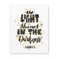 thumbnail image 2 of Scripture Walls John 1:5 The Light Shines Bible Verse Canvas Christian Wall Art Ready to Hang, 2 of 13