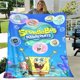 thumbnail image 1 of Mantas con estampado de dibujos animados de bob Esponja para mantener el calor, suave y cómodo, manta de cama de viaje para el hogar, forros de cama, regalo de cumpleaños, 1 of 4