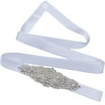 thumbnail image 1 of Miangastore Ceinture de Mariée en Strass Blanc 1 Pce Accessoire de Robe au Design Exquis, 1 of 8