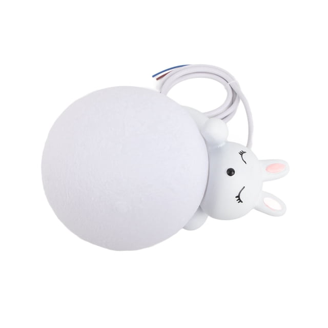 Luz de Techo, Iluminacióa Suave Fácil Instalació de Resina Forma de Conejo Luz de Colgante de Techo 100-240V Para Dormitorio