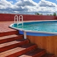 thumbnail image 2 of Vinyl Works Snap-Lock Deck Ladder for Above-Ground Pools - Gray, 2 of 3