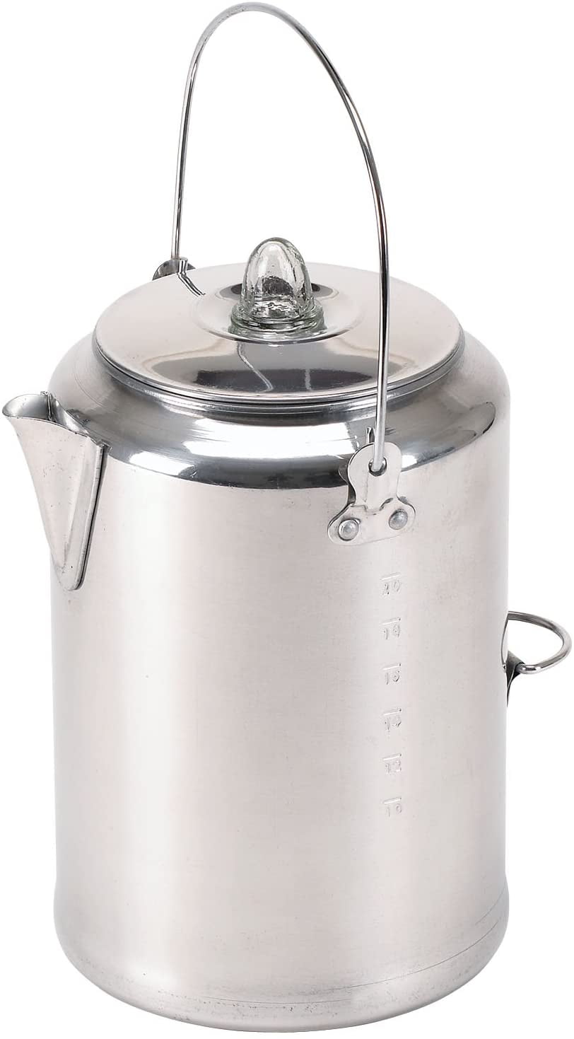Classic 20 Cup Stovetop Aluminum Coffee Maker Percolator ...