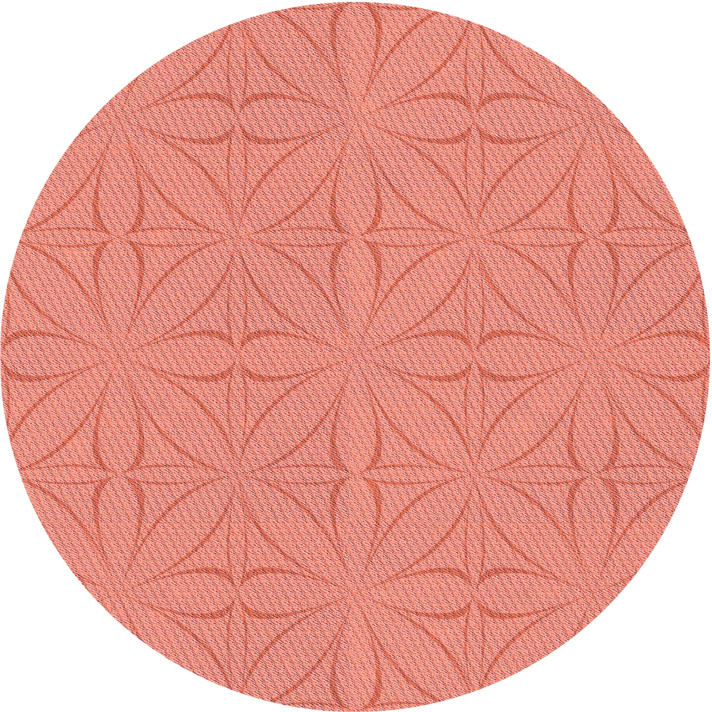 Ahgly Company Machine Washable Indoor Round Transitional Bright Orange ...