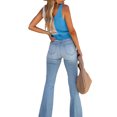 thumbnail image 6 of Arvbitana Women's Summer Knitting Vest Contrast Color Sleeveless V-Neck Side Strappy Slim Backless Tank Tops Clubwear, 6 of 6