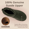 thumbnail image 3 of Cushionaire Hippy Women’s Suede Platform Ankle Boots – Water-Resistant Genuine Suede, Faux Fur Lining, Cozy Winter Slip-On Design, Comfortable Footwear with Wide Widths Available, 3 of 10
