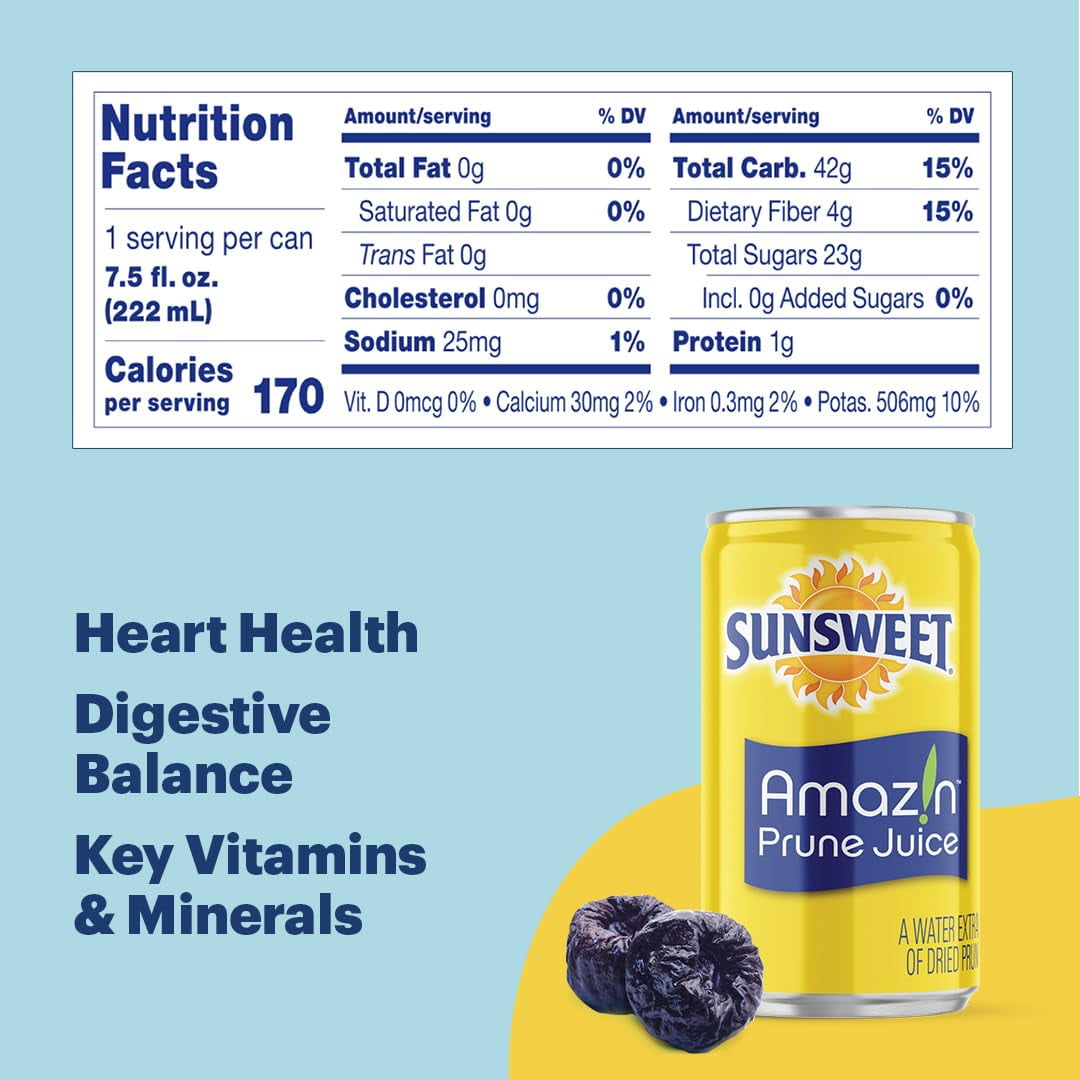 Sunsweet 4pk/ 7.5oz Prune Juice 6 Pack