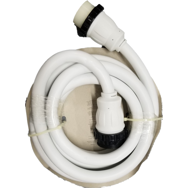 High Tide Marine 50 Amp 15 ft White Shore Power Extension Cord (8518W