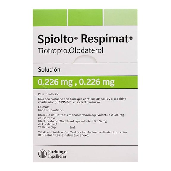 Spiolto Respimat 0.226 mg/0.226 solución para inhalación, 30 dosis