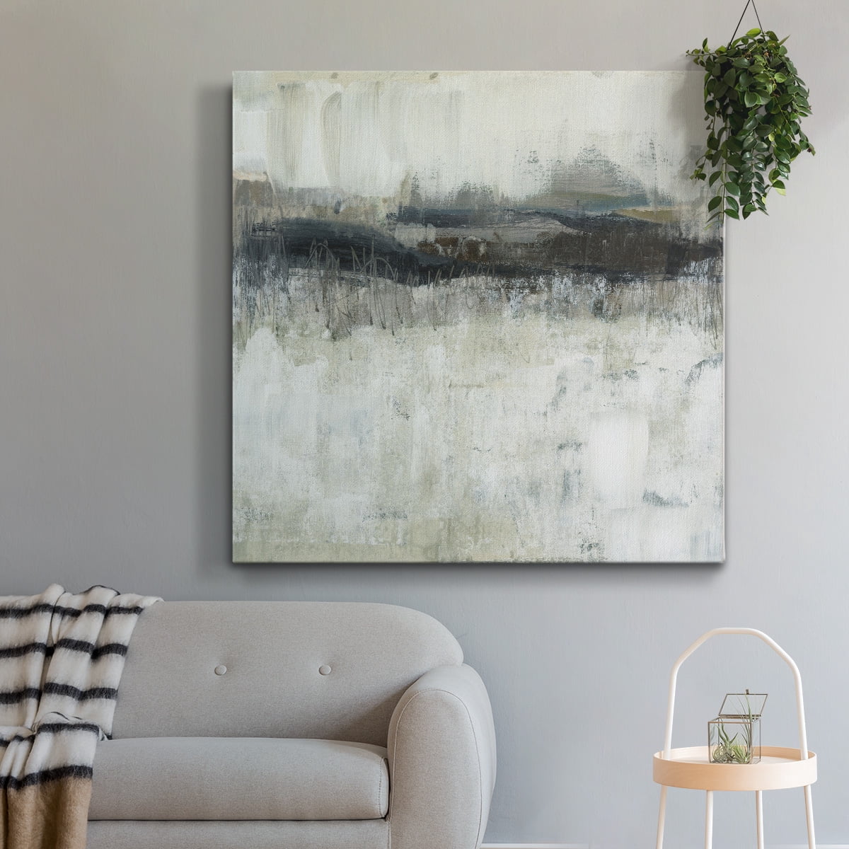 Wexford Home Neutral Horizon Line II-Premium Gallery Wrapped Canvas, 10" x 10" - Ready to Hang