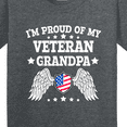 thumbnail image 4 of Inktastic I'm Proud of My Veteran Grandpa Youth T-Shirt, 4 of 5