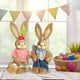 thumbnail image 3 of 4 muñecos de conejito de Pascua de paja de pie de 35 cm de alto, decoración elegante Estilo D, 3 of 9