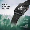 thumbnail image 2 of KOMI Sport Band Compatible with Apple Watch Band 38mm 40mm 41mm 42mm 44mm 45mm 49mm for Women Men, Recycled Plastic Soft Silicone Strap for iWatch Series 9 8 7 6 5 4 3 2 1 Ultra SE, 2 of 6