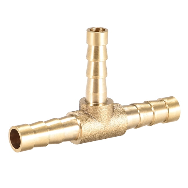 Conector en T de latón Uxcell 6mm x 5mm x 6mm