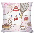 thumbnail image 2 of Funda de almohada de Sanrio con estampado de dibujos animados de Kuromi, bonita funda de cojín con forma de corazón para sofá, dormitorio, mesita de noche, cojín para la cintura del coche, 2 of 5