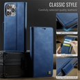 thumbnail image 3 of YEYKX for iPhone 12 Pro Funda para Teléfono con Billetera Magnética de 6,1 Pulgadas, Funda Protectora de Cuero con Función de Tarjetero, Funda con Tapa a Prueba de Golpes, Azul, for iPhone 12 Pro, 3 of 10