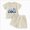 D60-Beige, variant on Toddler Baby Boy Girl Summer Clothes Set Boys Short Sleeve Cartoon Prints T Shirt Tops Shorts Child Kids Gentleman Outfits 6-12 Months 12-24 Months 2t 3t 4t 5t 6t 7t Children 18-24 Months