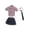 Rose, variante sur MERIGLARE Jupe de Figurines d'Action Jouet Éducatif pour Scène de Chemise Féminine à l'Échelle 1/6 Accessoire Photo Bleu