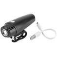 thumbnail image 1 of Luz de bicicleta USB alimentada por energía solar, linterna frontal para bicicleta con alertas de seguridad Paseos nocturnos más seguros, 1 of 8
