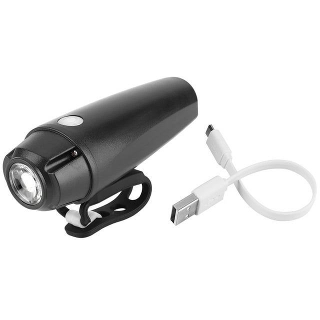 Luz de bicicleta USB alimentada por energía solar, linterna frontal para bicicleta con alertas de seguridad Paseos nocturnos más seguros