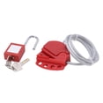 thumbnail image 3 of Cable Lock, 1.8 Meters Stainless Steel Fine Workmanship High Temp Resistance High Reliability Steel Cable Lock  For Home For Factory For Industry, 3 of 8