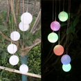 thumbnail image 2 of Lámpara de luz LED con energía Solar, campanas de viento coloridas para exteriores, luz para fiesta en casa, decoración navideña, 2 of 8