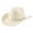 Beige, variant on Western Cowboy Hat For Men And Women Bohemian Style Fedora With Rhinestone Embellishments Khaki