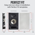 thumbnail image 4 of Altavoz empotrado Polk Audio 65-RT Key Bass Par, color blanco, 4 of 7
