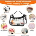 thumbnail image 6 of Small Clear Cosmetic Bag with Zipper, Waterproof Travel Zipper Pouches for Makeup Toiletry, Transparent Plastic PVC Makeup Organizing Bags Toiletry Pouch (STYLE ), 6 of 6