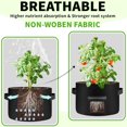 thumbnail image 7 of 4 Pack 20 Gallon Grow Bags Heavy Dduty Nonwoven Potato Grow Bag with 2 Sturdy Handles&2 Windows,Thickened Plant Grow Bag for Potato,Tomato,Flowers,Vegetable Plants, 7 of 7