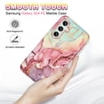 thumbnail image 5 of AVOCASE for Samsung Galaxy S24 FE Case,Marble Pattern 3 in 1 Heavy Duty Shockproof Hard PC+Soft Silicone Drop Protective Women Girls Case for Galaxy S24 FE (2024),Rose Gold, 5 of 8