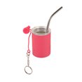 thumbnail image 2 of Sunjoy Tech 2-3Oz Mini Stainless Steel Water Cup with Straw Lid Keychain Double Wall Travel Mug Insulated Tumbler for Cocktails Coffee Wine, 2 of 8