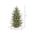 thumbnail image 2 of Vickerman 2' Mixed Country Pine Artificial Christmas Wall Tree, Clear Dura-Lit® Mini Lights, 2 of 3