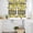 Yellow Black White, variant on Yellow Lemons Kitchen Curtains Sets for Windows 24 Inch Length, Summer Fruits Leaves Botanical Black Rod Pocket Window Treatments Tier Curtains and Valances Set for Bedroom/Bathroom