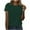 Green, variant on Uaswgudfs Women's Casual Summer Beachwear Oversizes Fit Round Neck Short Sleeve Blouse with Resort Style Vacation T-Shirt Top