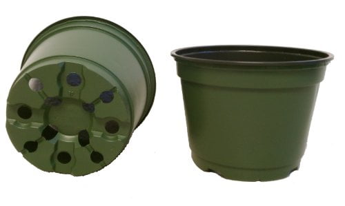 *3* NEW USA MADE FLOWER POTS 2-14" & 1-16" HEAVY PLASTIC OUTDOOR CLAYSTONE COLOR 