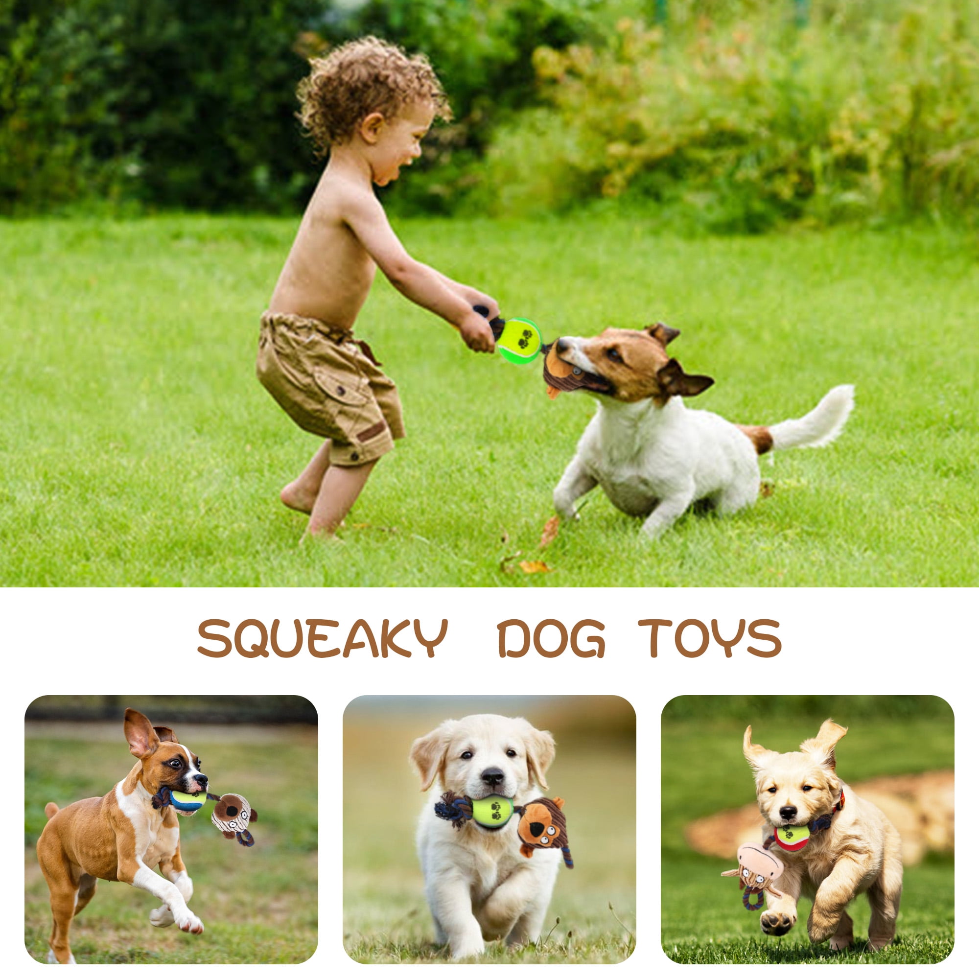 Kepooman Dog No Stuffing Plush Animal Squeaky Toy for Small Medium Large Pets, Dog Chew Toy for Teething Chewing and Playtime, Single, Cow Kepooman Dog No Stuffing Plush Animal Squeaky Toy for Small Medium Large Pets, Dog Chew Toy for Teething Chewing and Playtime, Single, Cow
