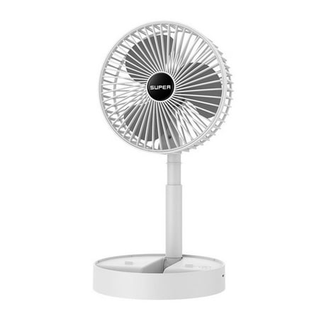 

Famure USB Rechargeable Desk Fan Telescopic Tabletop Silent Air Circulator Fan Low Noise for Nightstand 180-Degree Rotating Head Telescopic Portable Quiet Table Fan for Outdoor & Indoor fine