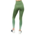 thumbnail image 3 of Women's Dip Dye High Rise Activewear Leggings, Dark Olive S, 3 of 4