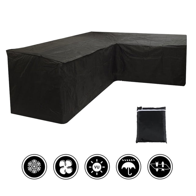 EASTIN L-shaped Outdoor Waterproof Furniture Cover Garden Patio Sofa Protective Cover Dust Covers