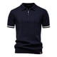 thumbnail image 2 of pstuiky camisetas de manga corta para hombre, Suéter informal de manga corta con cuello vuelto, cómodo y liso para hombre camisas casuales para hombre s, 2 of 4
