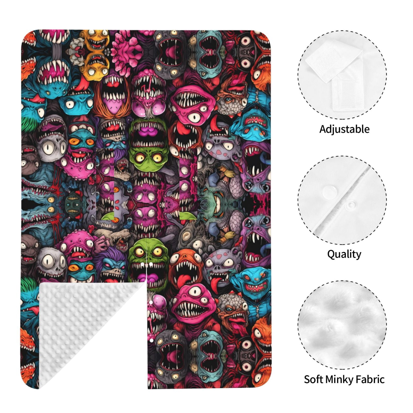 Car Seat Cover Baby - Monstrous Cartoon Characters Breathable Infant Car Seat Cover for Baby Carseat, Lightweight Comfort Baby Essentials Must Haves Newborn Stuff for Girl Boy