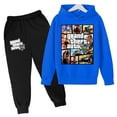 thumbnail image 5 of Sudadera con capucha y pantalones para niños de Grand Theft Auto V GTA 5, conjunto de 2 piezas, ropa de dibujos animados para niños pequeños, trajes para niños y niñas, 5 of 5