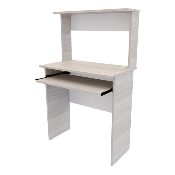 Centro De Computo Maderkit Color Ceniza,Beige
