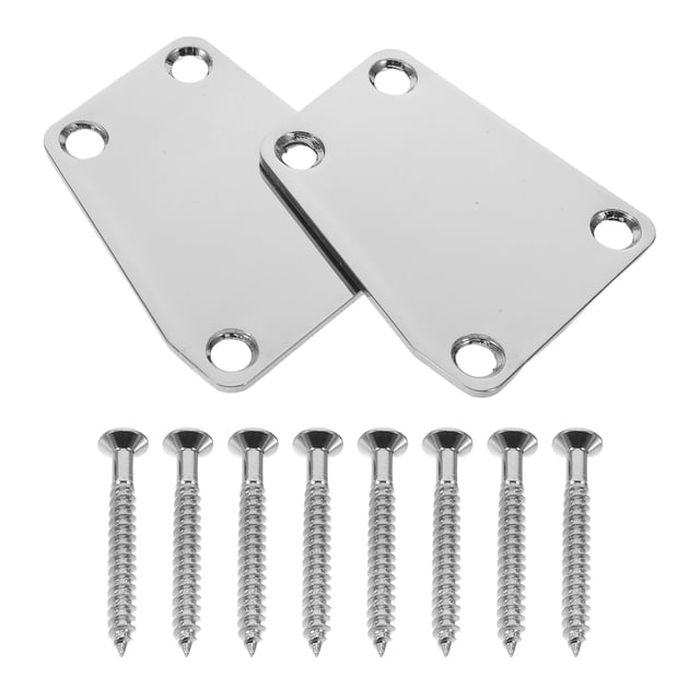 Luxshiny 2Ud Metálica Reforzada Para Mástil De Guitarra Eléctrica Y Bajo Con Fácil De Instalar