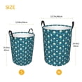 thumbnail image 3 of Fotbe Easter eggs dancing to music Pattern Laundry Basket with Handles, Waterproof Large Laundry Hamper, Wash Bag for Corner Dorm, Rolling Laundry Basket with Handles-Medium, 3 of 6