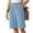 Light Blue-03, variant on REALiKUN Women's Plus Size Wide Leg Bermuda Shorts, Elastic Waist Casual Jogger Shorts with Pockets for Summer