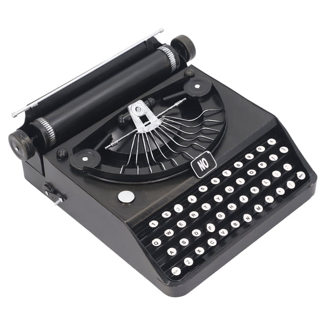 Máquina De Escribir Portátil Negra, Modelo De Máquina De Escribir Antigua De Buena Mano De Obra Para El Hogar